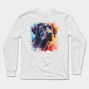 black labrador Long Sleeve T-Shirt